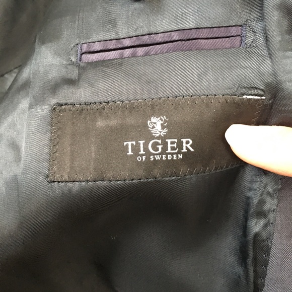 TIGER OF SWEDEN Classic Navy Blazer 100% Wool 48 - Picture 11 of 13